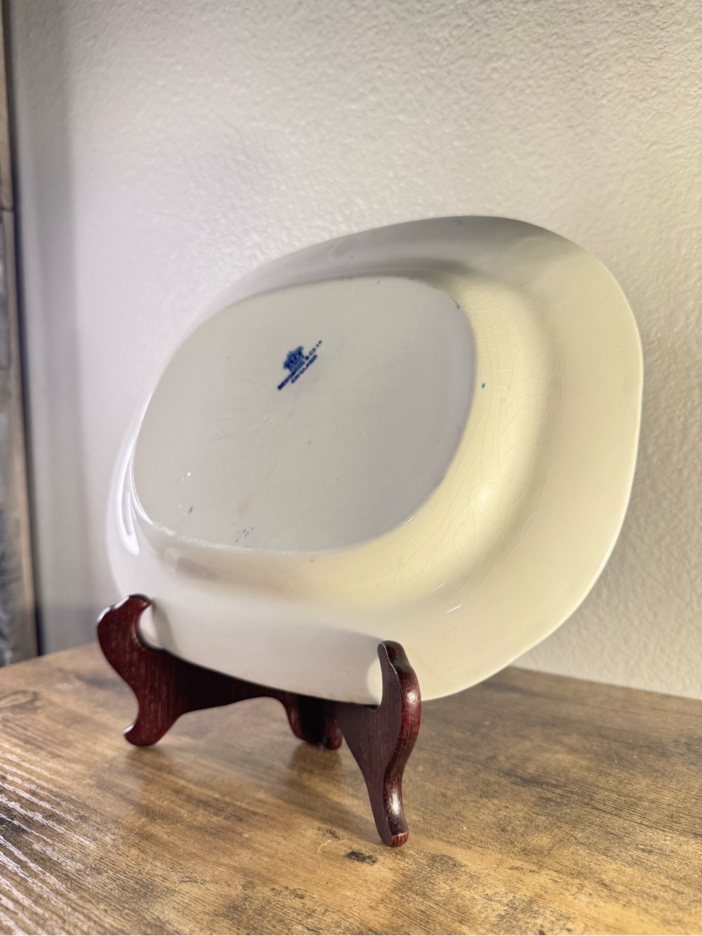 Wood & Sons “Yuan” Blue Willow Transferware Oval Serving Platter 12” - Picture 7 of 10